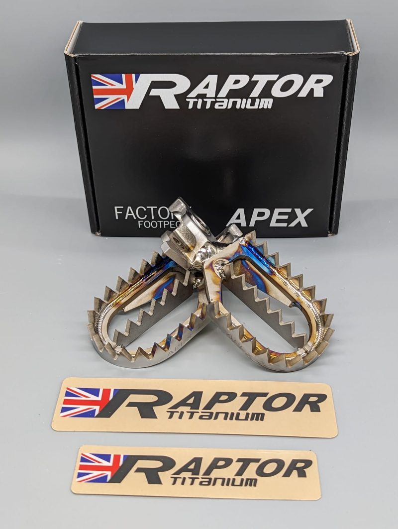 2002-2025 CRF450R/250R Raptor RX002 APEX TITANIUM FOOTPEGS