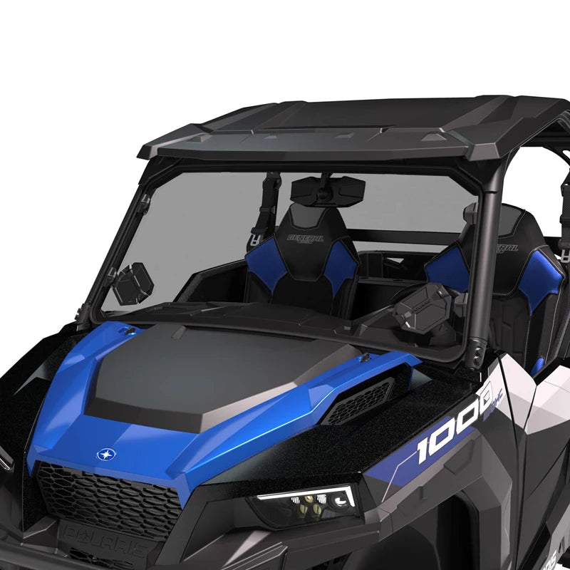 Polaris General Lock & Ride Full Vented Windshield - Hard Coat Poly