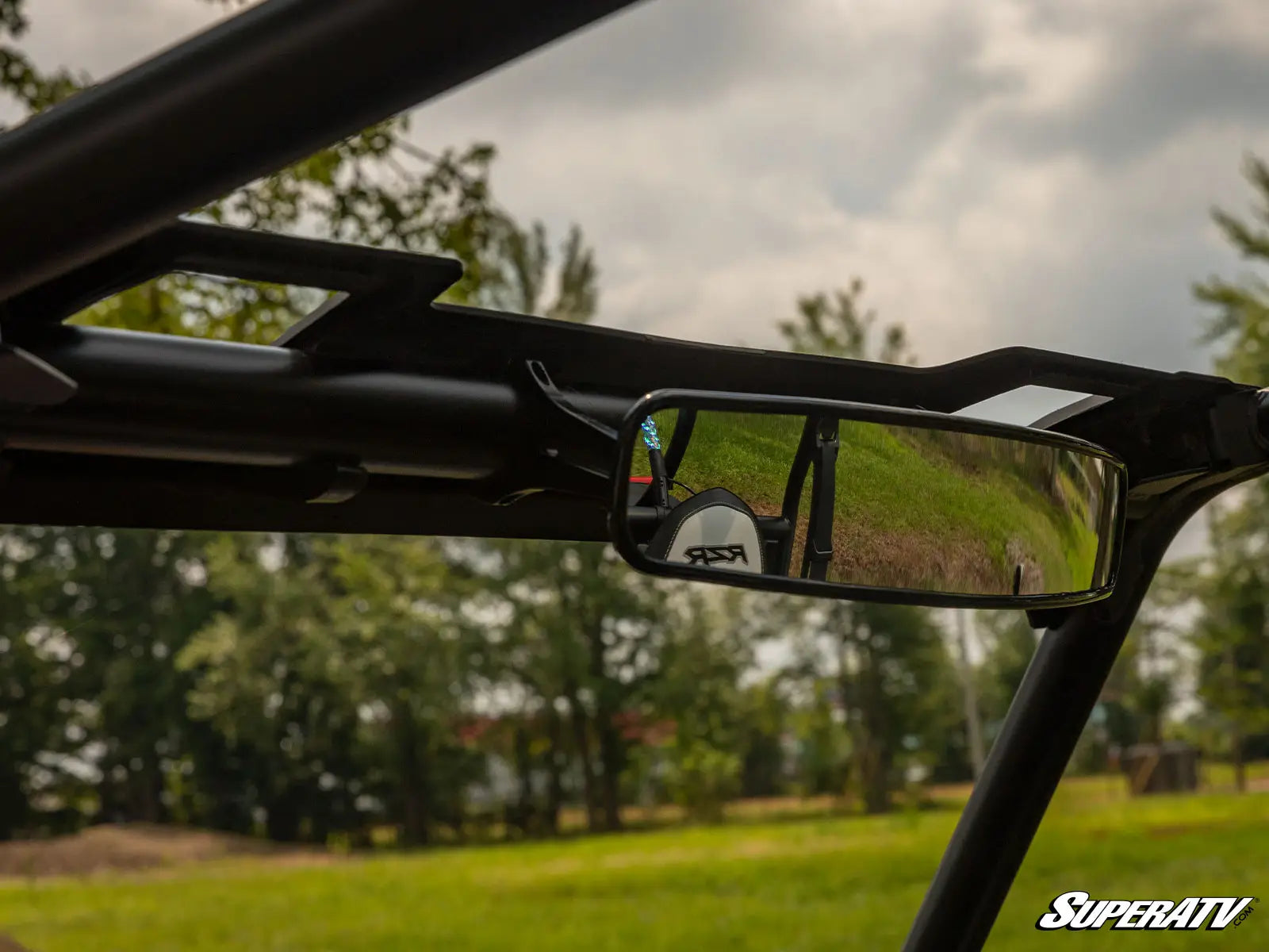 Honda 17" Curved Rearview Mirror installed on UTV