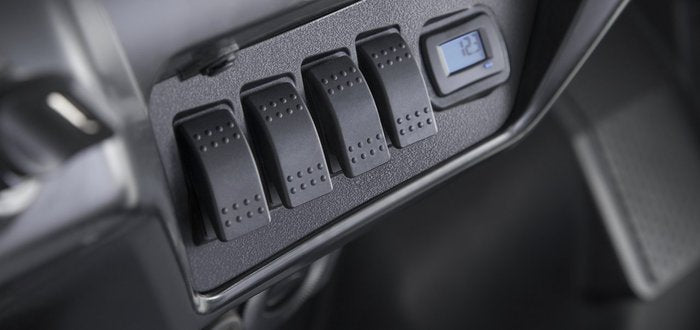 Honda Pioneer 1000 Switch Plate/Volt Meter/Wire Harness installed on UTV