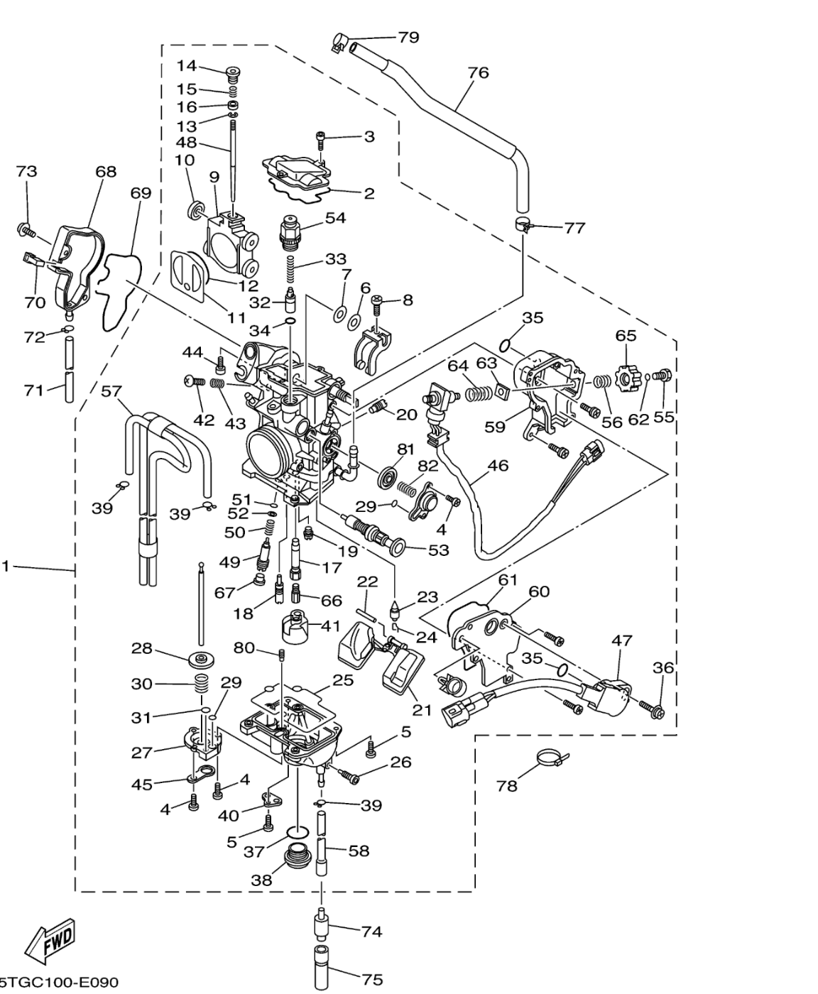 Yamaha YFZ450 OEM Carburetor 06-09