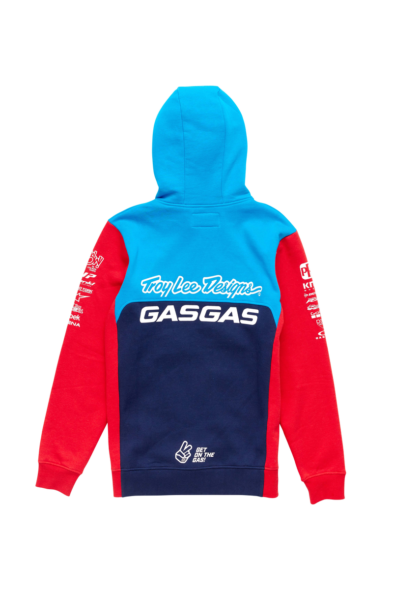 TLD GasGas Team Zip Hoodie Navy Red