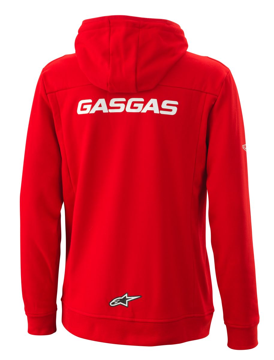 GasGas Team Zip Hoodie by Alpinestars Red