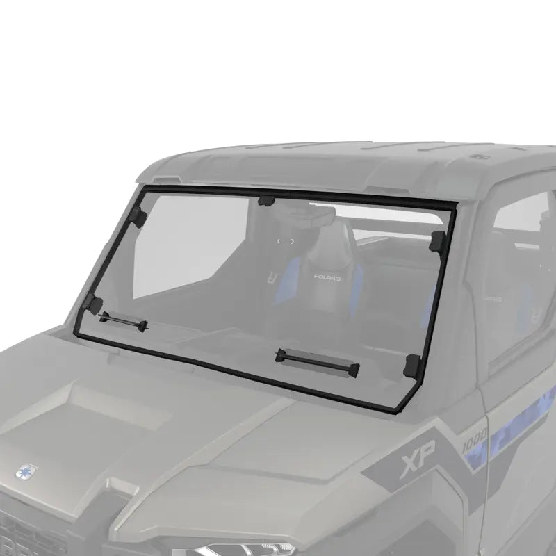 Xpedition Lock & Ride Full Vented Windshield - Hard Coat Poly