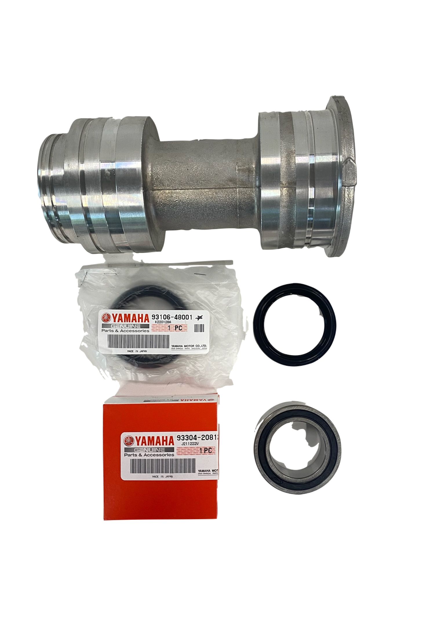 Yamaha YFZ450R OEM Rear Axle Bearing Carrier, seals and bearings