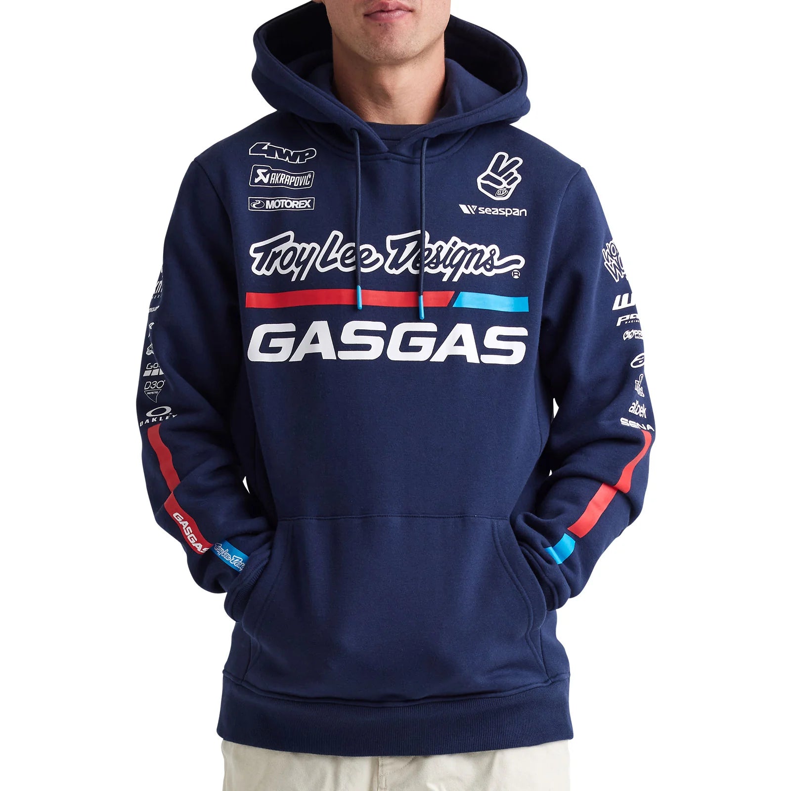 TLD GasGas Team Pull Over Hoodie Navy