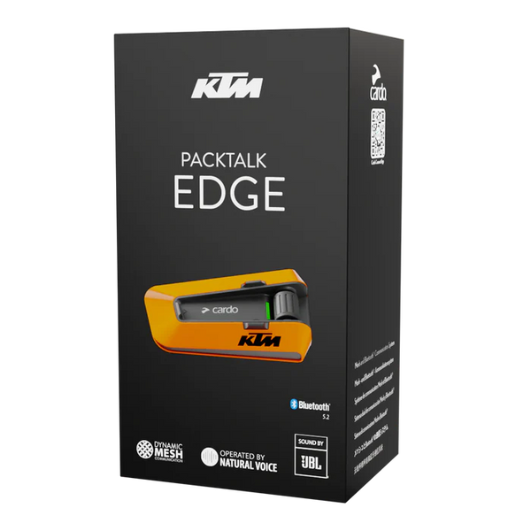 Cardo Packtalk Edge Bluetooth Headset Single KTM Edition