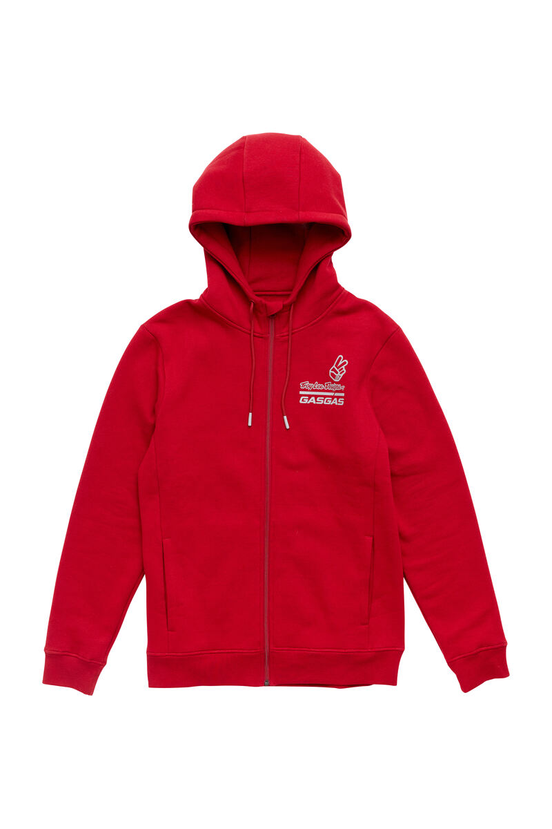 TLD GasGas Team Zip Hoodie Navy Red