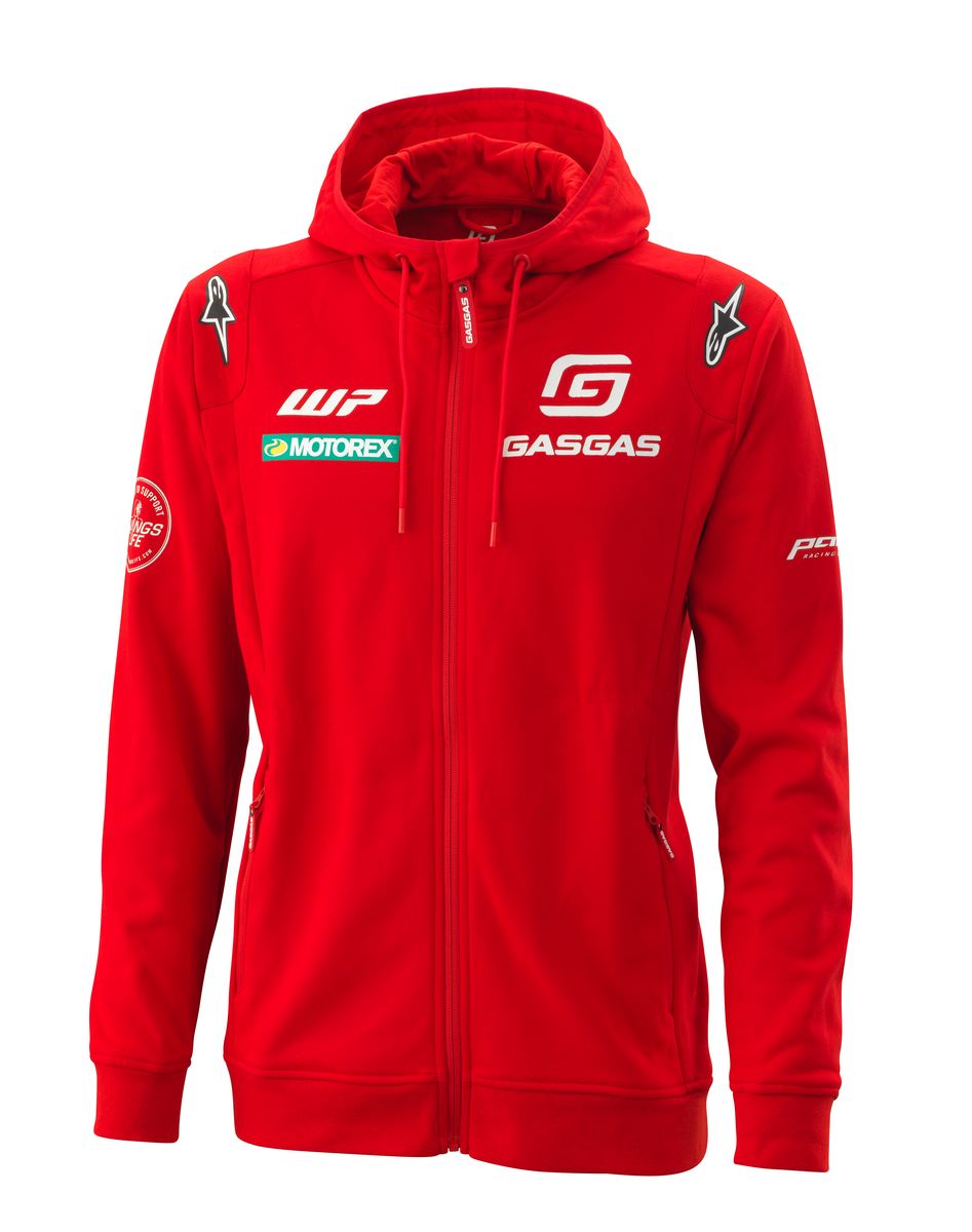GasGas Team Zip Hoodie by Alpinestars Red