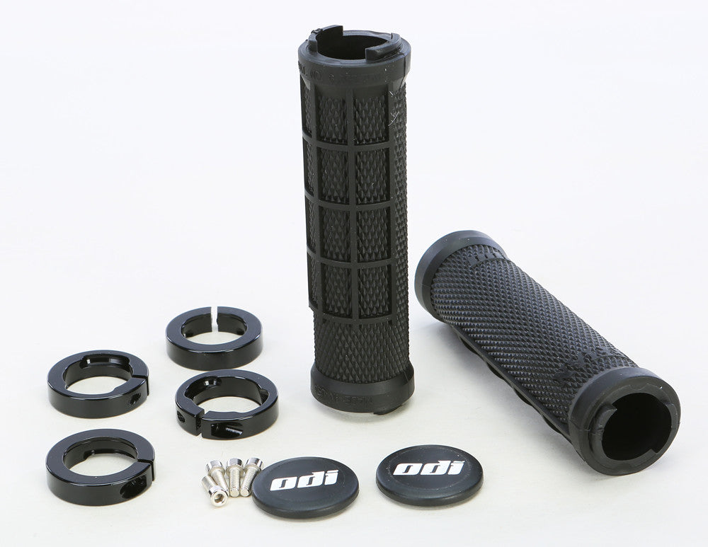 Odi H01RFG Motocross Half-Waffle Grips Grey Odi H01RFG Motocross Half-Waffle Grips Grey