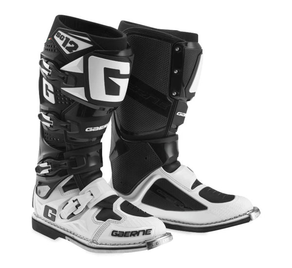 Gaerne SG-12 motocross boot black and white