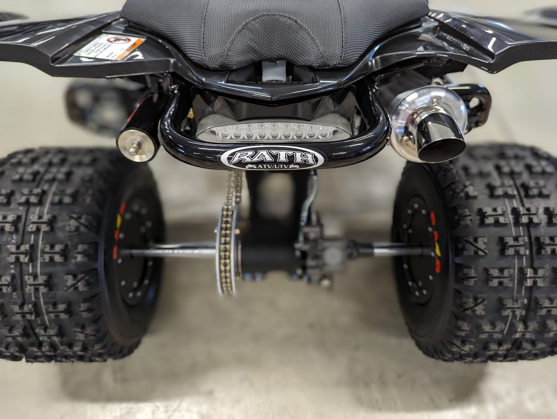 Rath YFZ450R Rear Grab Bar (Gloss Black)