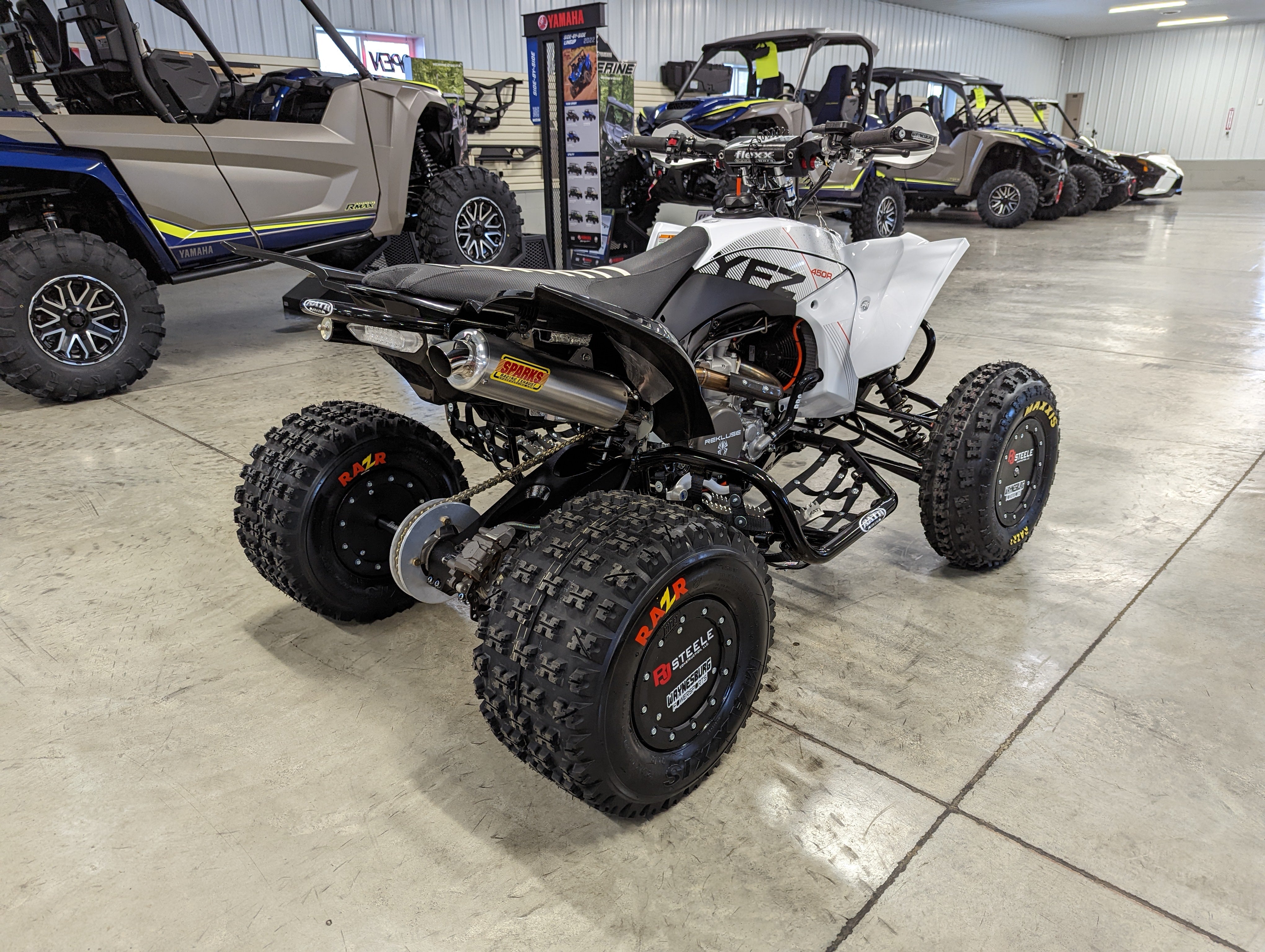 Empire Industries Black Gen 2 Full Exhaust System For Yamaha YFZ 450R / 450X (2009-2024) – Made In USA – EMP-YFZ-R-G2 Black