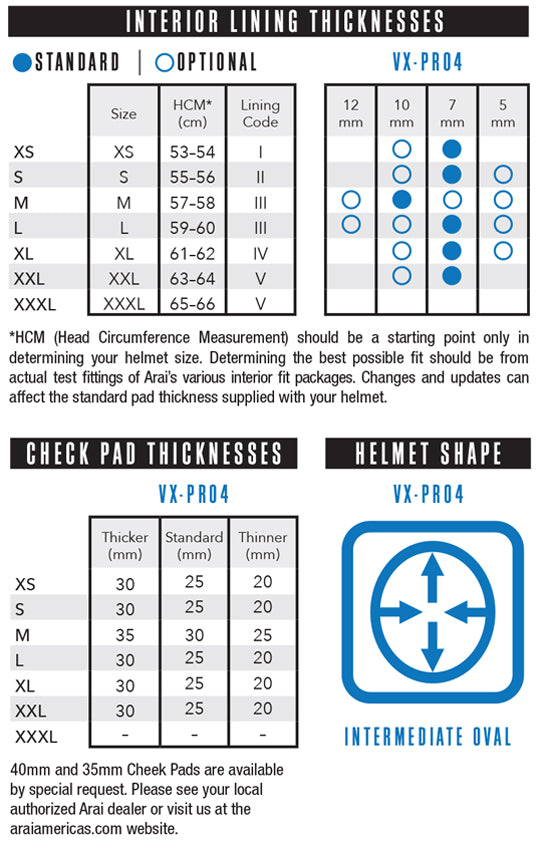 ARAI VX-PRO 4 SOLID HELMET